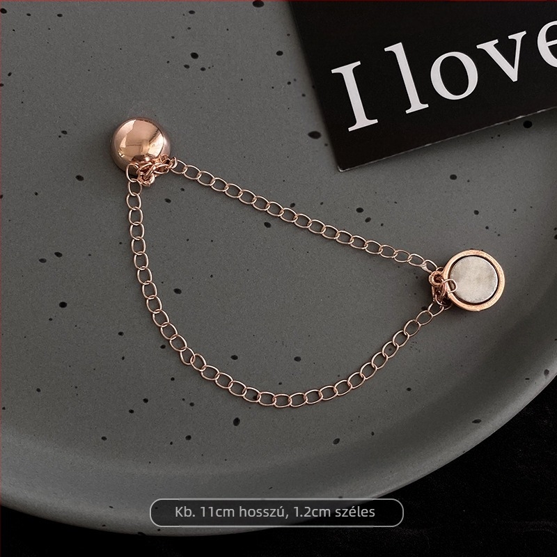 Többcélú póló Váltónadrág Lábszárhosszú Csipkés Műbőr Szegély Hosszú Rövid Lánc Mágneses Csattal Varrásmentes Szél Fix Csattal