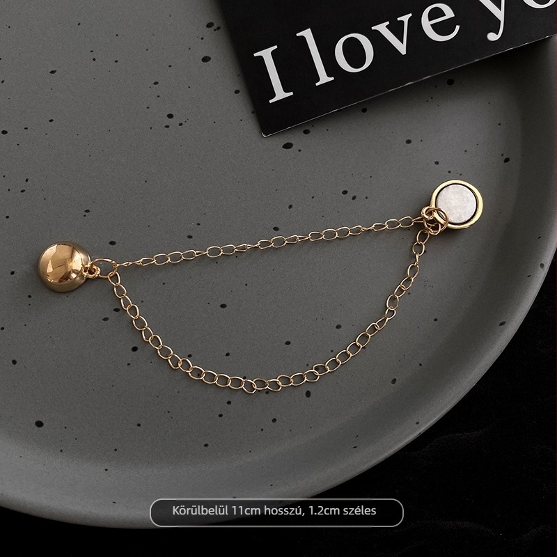 Többcélú póló Váltónadrág Lábszárhosszú Csipkés Műbőr Szegély Hosszú Rövid Lánc Mágneses Csattal Varrásmentes Szél Fix Csattal