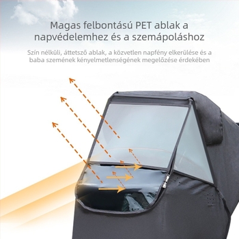 Babakocsi esővédő, szélálló huzat, univerzális babakocsi, esernyő, autós kocsi, védő esőkabát, téli esőálló szélálló huzat