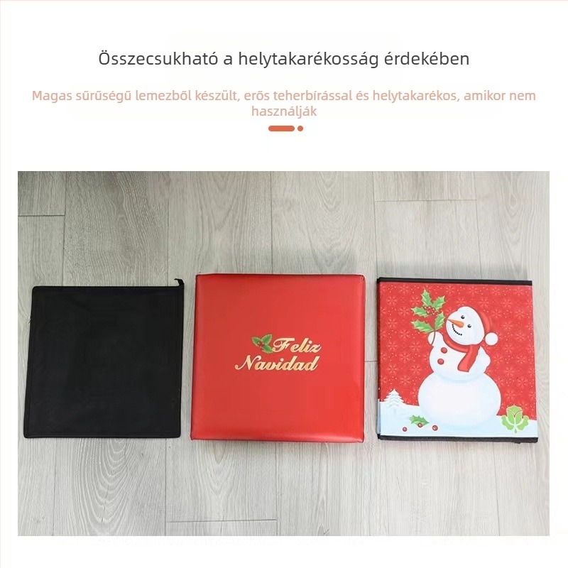 2022 Új karácsonyi ajándékdoboz játék vízálló és porálló tárolószék Amazon Home gyermek ünnepi tárolódoboz