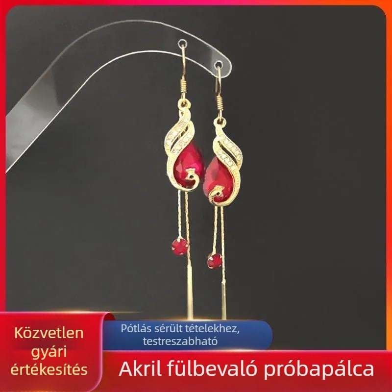 Fülbevaló próbapálcika fülbevalók bemutató állvány élő szoba kellékek akril állvány fülbevalók élő állvány átlátszó próbaeszköz