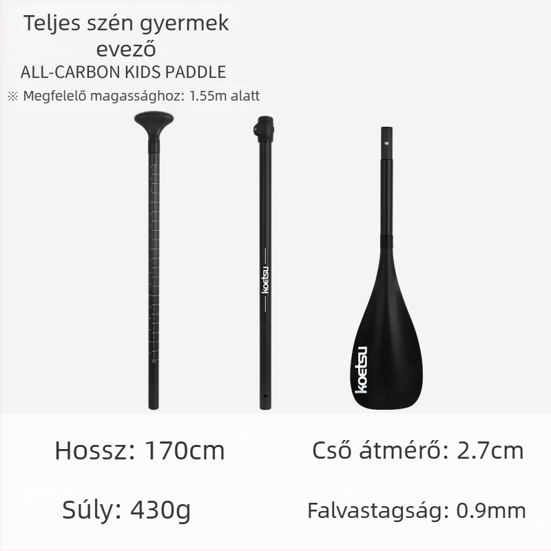 KOETSU Kote Su teljes karbon gyermek evezős edzőlapát alumínium ötvözetből készült felfújható SUP szörfözéshez való eveződeszka kiegészítők sorozata