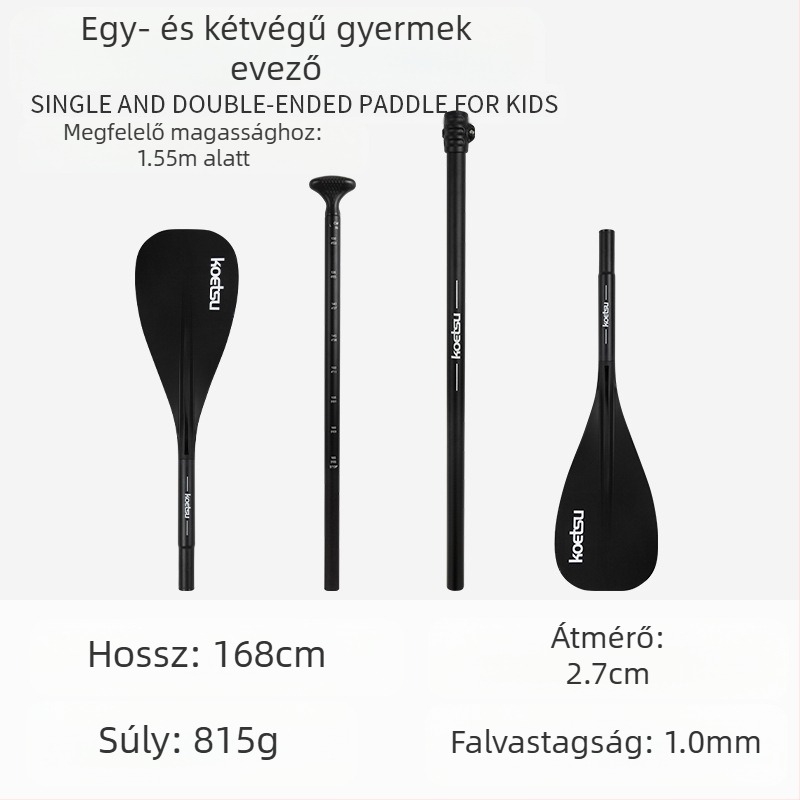KOETSU Kote Su teljes karbon gyermek evezős edzőlapát alumínium ötvözetből készült felfújható SUP szörfözéshez való eveződeszka kiegészítők sorozata