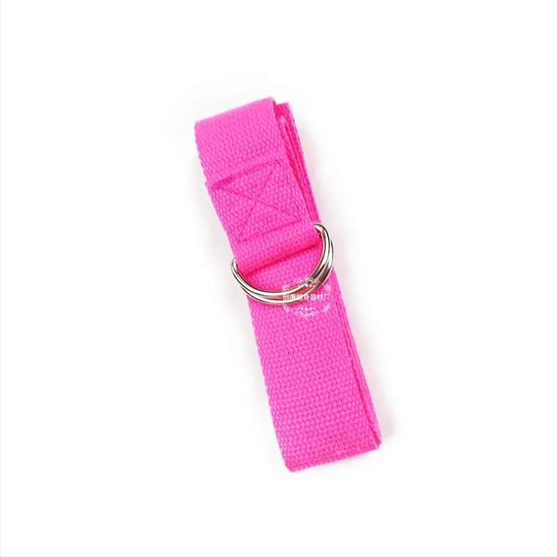 Tiszta pamut rugalmas öv jógakötél rugalmas öv sport fitnesz rugalmas öv állítható jóga segéd nyitott vállpánt