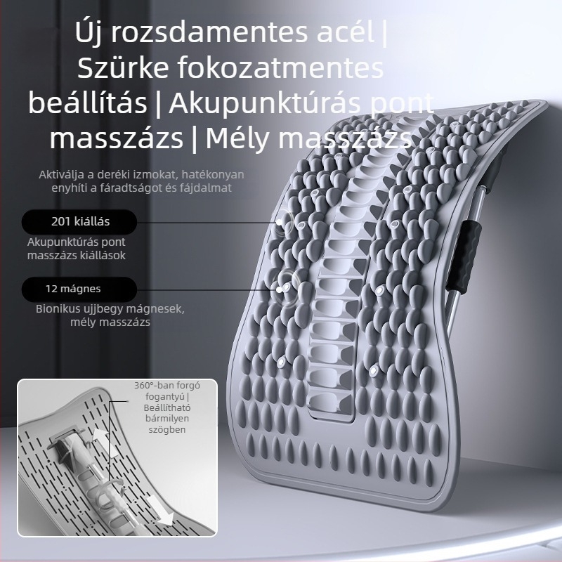 Ágyékizom-lazító, Derékemelés, Nyújtás és Trakció, Hátmasszírozó, Isteni Eszközök, Gerinckorrekciós Gyakorlat, Deréktámasztó Lap