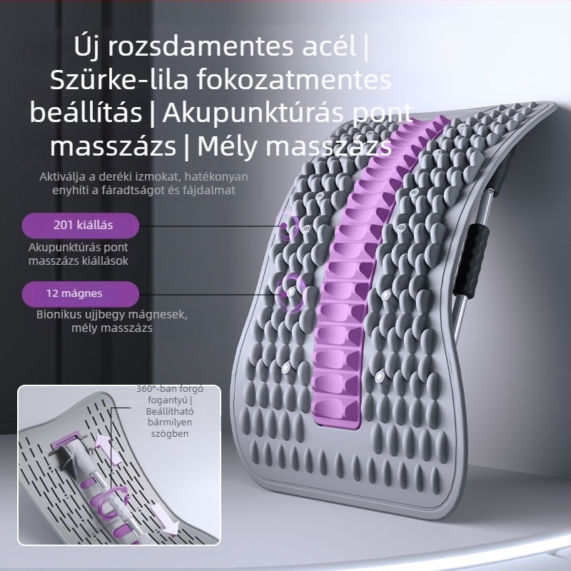 Ágyékizom-lazító, Derékemelés, Nyújtás és Trakció, Hátmasszírozó, Isteni Eszközök, Gerinckorrekciós Gyakorlat, Deréktámasztó Lap