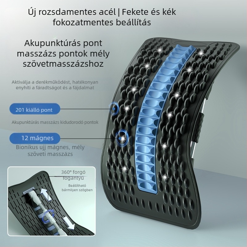 Ágyékizom-lazító, Derékemelés, Nyújtás és Trakció, Hátmasszírozó, Isteni Eszközök, Gerinckorrekciós Gyakorlat, Deréktámasztó Lap