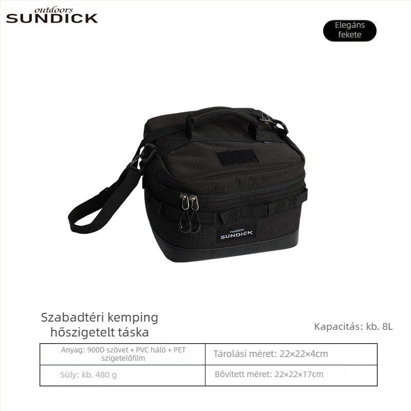 Hegyi vásárlók kültéri pikniktáska szigetelőzsák hűtőszekrény szigetelődoboz hordozható hordozható Oxford szövettáska erős kopásállóságú