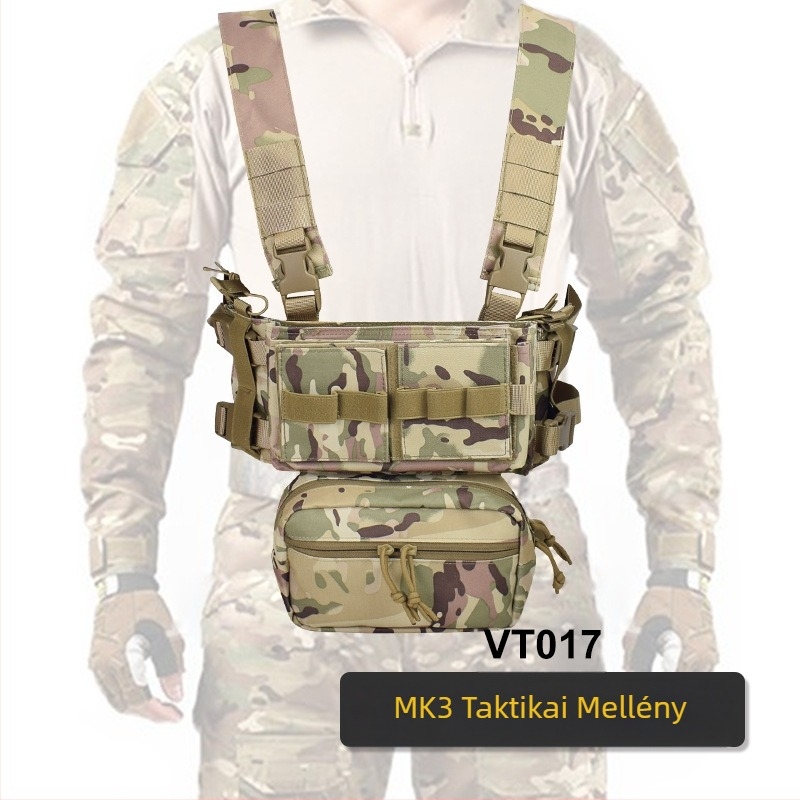 Határokon átnyúló katonai rajongók kültéri MK3 mellkasi taktikai mellény 1000D nylon könnyű taktikai haspántos mellény
