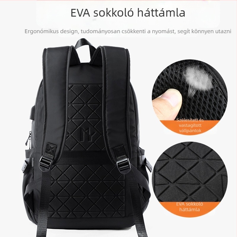 Divat egyszerű hátizsák férfi divatos középiskolás diák iskolatáska utazó hátizsák 16 hüvelykes számítógép táska férfi táska