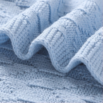Ins Hot Selling Baby Kora Ősz Új Baba Kötött Egyszínű Takaró Gyermek Egyszerű Takaró Légkondicionáló Takaró Babának
