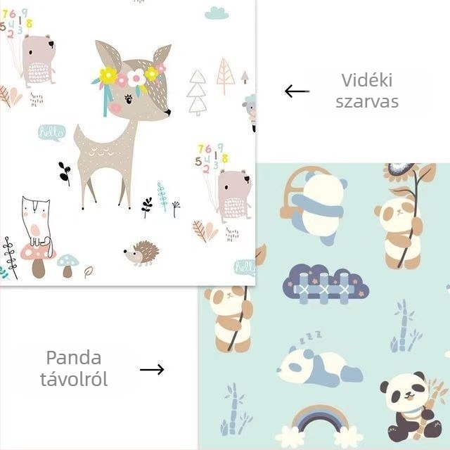 Baba mászó vastagított összecsukható összecsukható otthoni gyerekszoba baba padlószőnyeg hab szagtalan szőnyeg