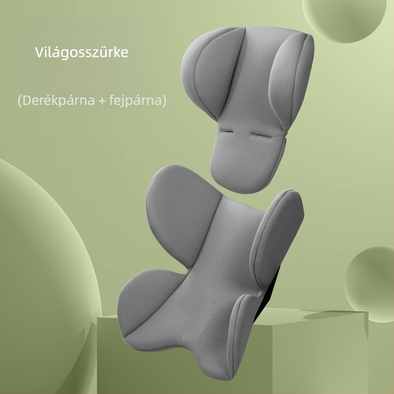 Gyermek biztonsági üléspárna pelenkázó alátét kosár kocsi négy évszak univerzális deréktámasz fejtámla fix párna