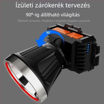 LED szenzoros fejlámpa erős fényű kültéri újratölthető horgászlámpa fejre szerelhető bányászlámpa zseblámpa hordozható és újratölthető