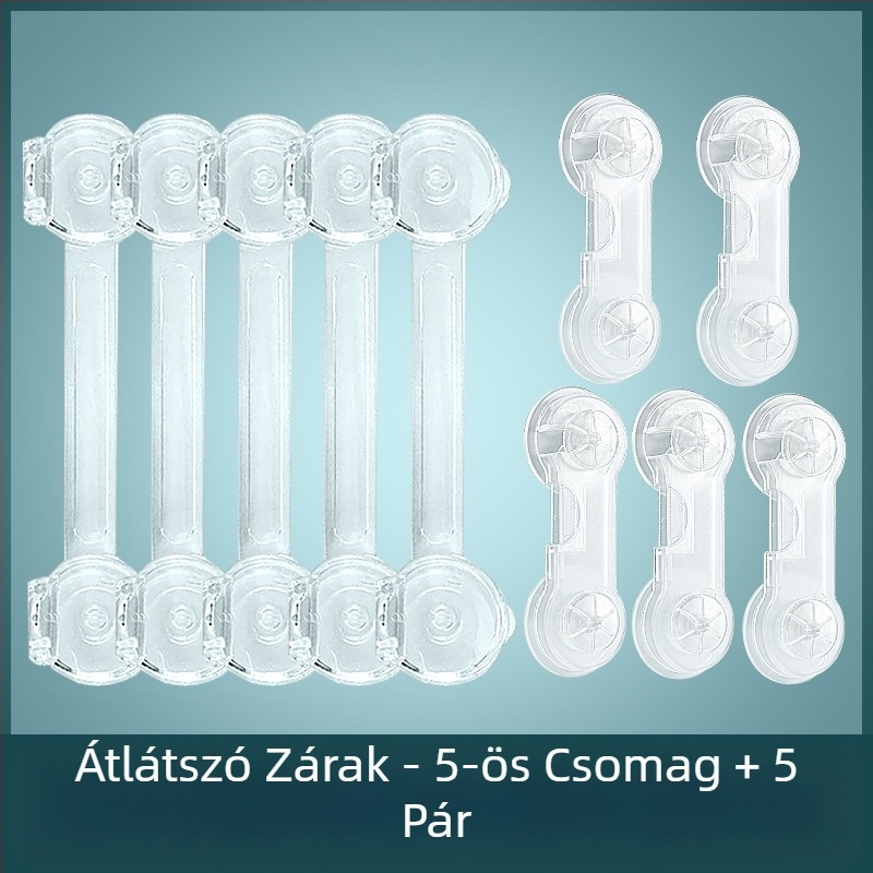 Gyermekbiztonsági zár, többfunkciós, páros, babazár, becsípődésgátló fiókzár, babaszekrény ajtózár, Amazon, határokon átnyúló