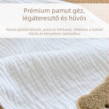 Baba tiszta pamut izzadságelnyelő törölköző Négyrétegű gézbetétes baba háttörölköző Óvodai légáteresztő izzadságszigetelő és izzadságmegállító törölköző