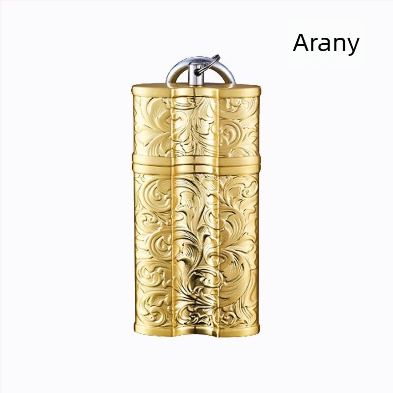 Határokon átnyúló kreatív hordozható hamutartó fémcsattal hordozható autós kültéri hamutartó tároló kültéri szivar hamutartó