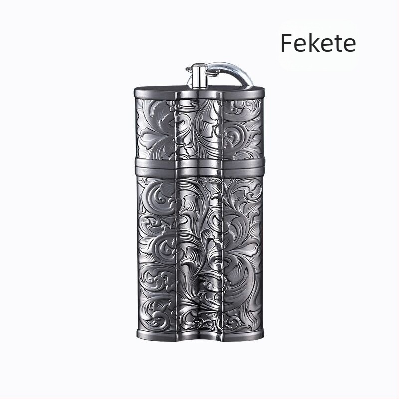 Határokon átnyúló kreatív hordozható hamutartó fémcsattal hordozható autós kültéri hamutartó tároló kültéri szivar hamutartó
