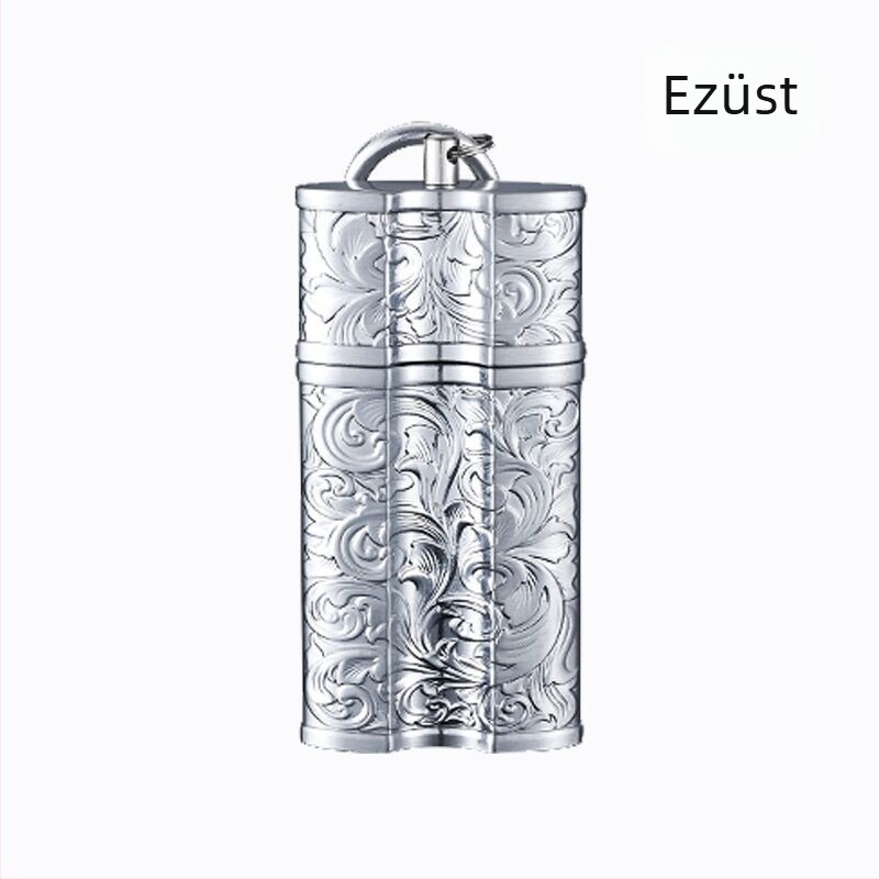 Határokon átnyúló kreatív hordozható hamutartó fémcsattal hordozható autós kültéri hamutartó tároló kültéri szivar hamutartó