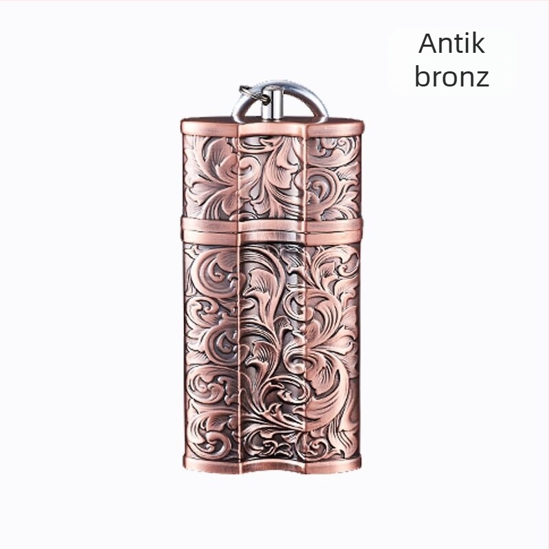 Határokon átnyúló kreatív hordozható hamutartó fémcsattal hordozható autós kültéri hamutartó tároló kültéri szivar hamutartó