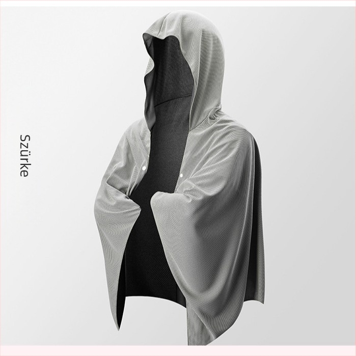 Nagyméretű, gyorsan száradó, sport poncsó, hidegérzetet biztosító, napvédő poncsó, fürdőlepedő, gyorsan száradó, nedvszívó napernyő, kendő, kapucnis strand poncsó