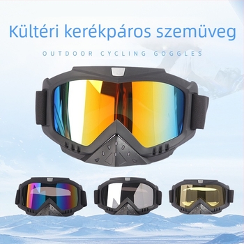 Nagykereskedelmi kültéri lovaglószemüveg hegyi buggyos lovaglás szélálló homokvédő kültéri sportszemüveg