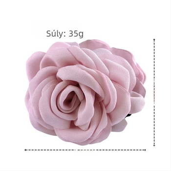 Rózsaszín szövet virágcsat Az Amazon népszerű hajkiegészítője lófarokos hajkarmokkal Sokoldalú gömbfejű karomcsat