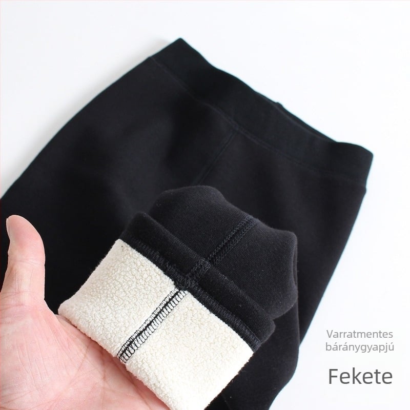 Lányka leggings polár béléssel, vastagított nadrág őszi és téli gyermek szűk nadrágok téli csont nélküli egyszínű nadrágok külső viseletre