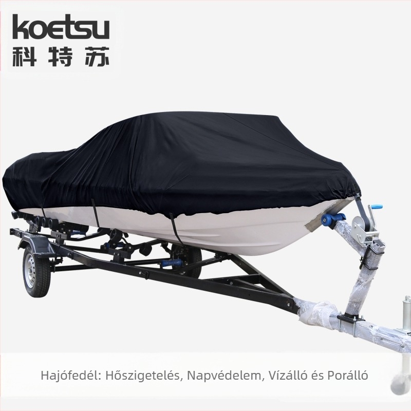 Koetsu Carotsu hajótakaró, motorcsónak, tengeralattjáró porvédő huzat, napvédő hajótakaró, 420D Oxford szövet védőhuzat