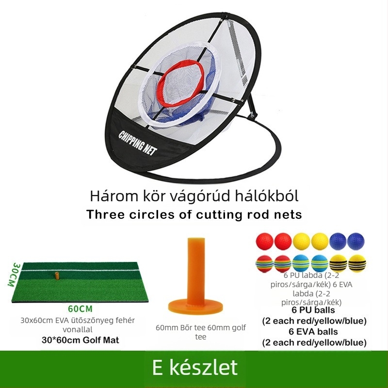 Foli gyártó határokon átnyúló legkelendőbb golf gyakorlóháló háromrétegű chippingháló készlet