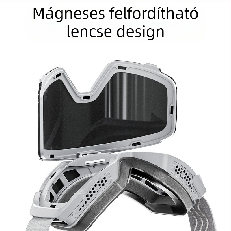 Kapvoe felhajtható síszemüveg, páramentesítő, professzionális kültéri hegymászó, szélálló szemüveg, egy- és kétoldalas hóvédő szemüveg