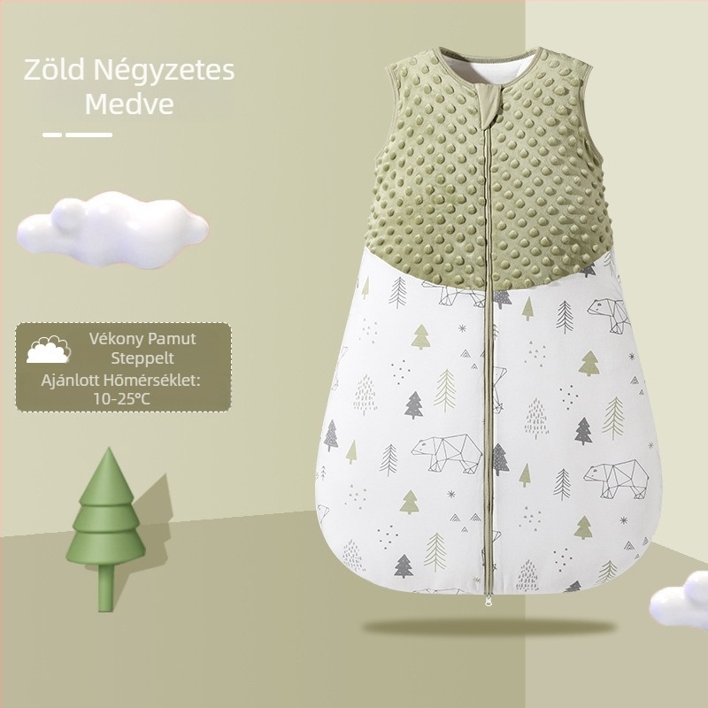 Bazai Rabbit Crossborder tavaszi és őszi baba rúgásbiztos pamut újszülött termékek mellény stílusú integrált baba hálózsák