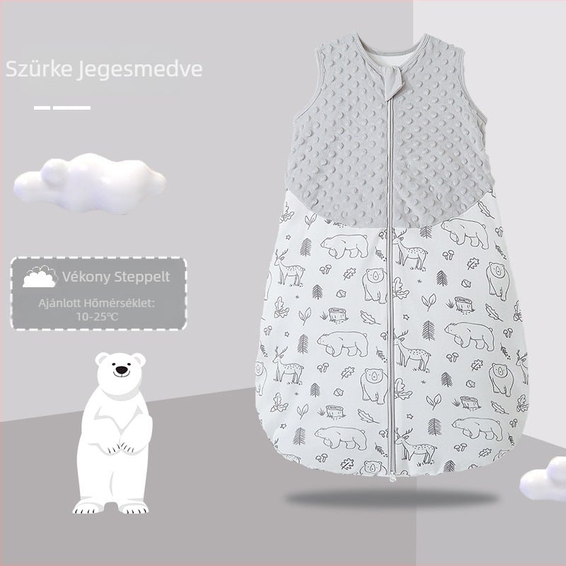 Bazai Rabbit Crossborder tavaszi és őszi baba rúgásbiztos pamut újszülött termékek mellény stílusú integrált baba hálózsák