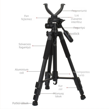 Alumíniumötvözetből készült háromlábú állvány. 5 m-es álló vadászplatform kültéri madármegfigyelő Yuntai tartó teleszkópos padlón lévő edzőkonzol