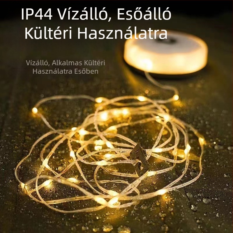 Kültéri mérőszalag 4 az 1-ben kempinglámpa újratölthető sátorlámpa vízálló hordozható LED kültéri kempingezéshez