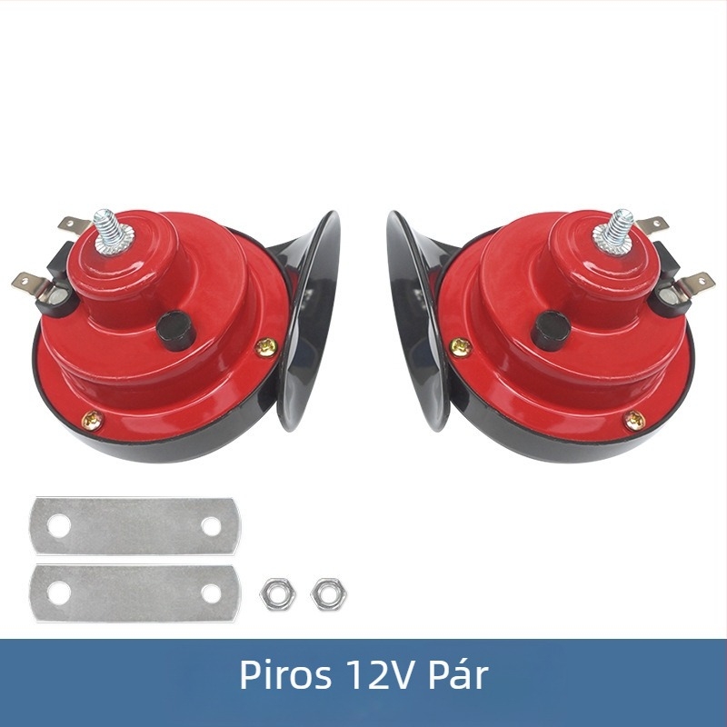 Autómódosítás Motorkerékpár Akkumulátor Autó 12V Csiga Kürt Magassugárzó Univerzális Síp 24V Vízálló Autó Elektromos Kürt