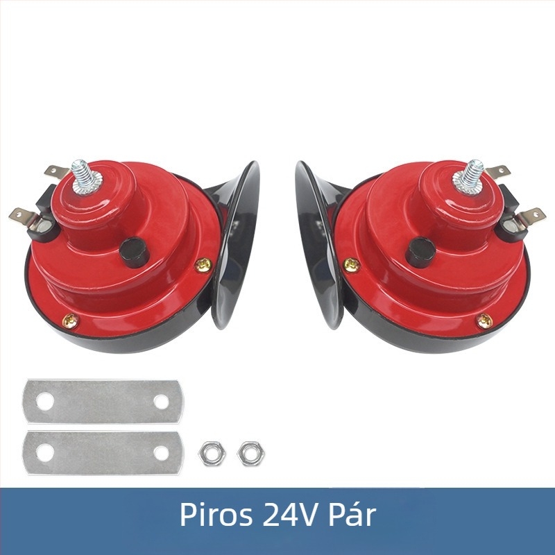Autómódosítás Motorkerékpár Akkumulátor Autó 12V Csiga Kürt Magassugárzó Univerzális Síp 24V Vízálló Autó Elektromos Kürt