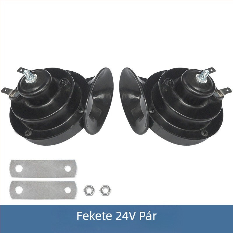 Autómódosítás Motorkerékpár Akkumulátor Autó 12V Csiga Kürt Magassugárzó Univerzális Síp 24V Vízálló Autó Elektromos Kürt