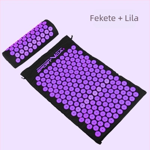Akupunktúrás szőnyegkészlet jógához, akupunktúrás masszázsszőnyeg, masszázs akupunktúrás szőnyeg, lótuszszivacs akupunktúrás szőnyegkészlet