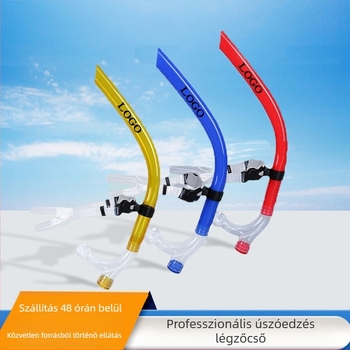 Gyári közvetlen értékesítésű úszó légzőcső búvárfelszerelés felnőtt univerzális fulladásgátló szilikon búvár légzőcső edző