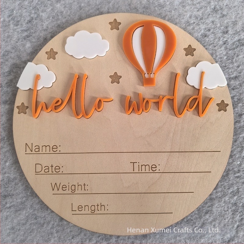 Határokon átnyúló újszülött hello world hello world fa mérföldkő hónap fotó emléktárgy kellékek fotózás