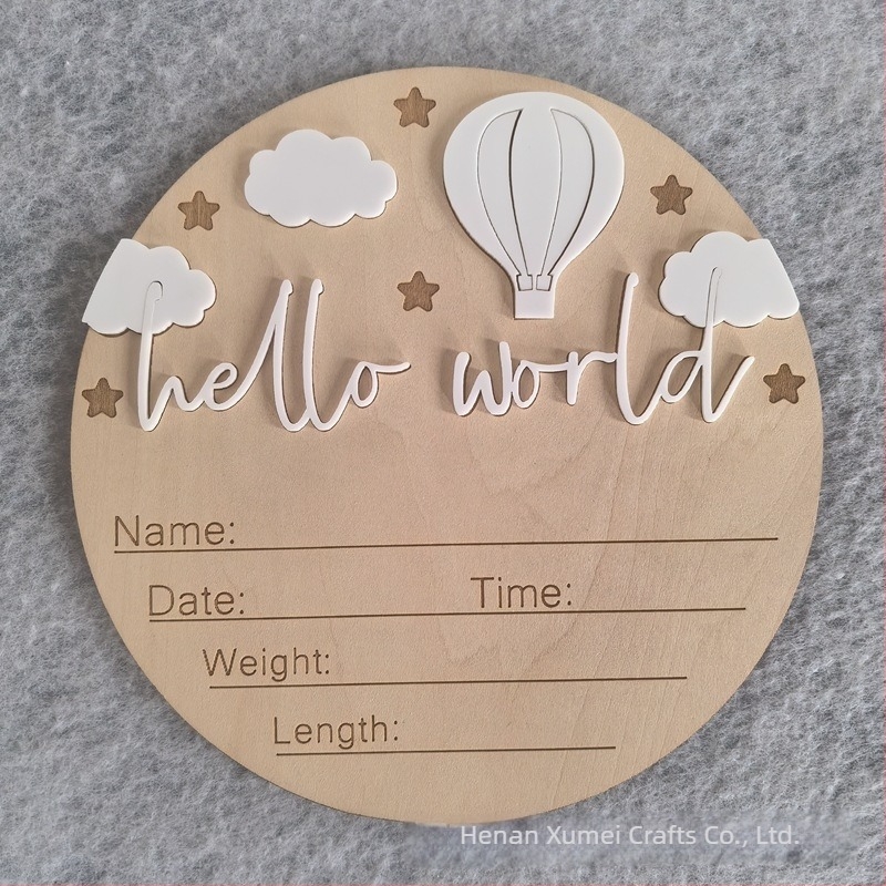 Határokon átnyúló újszülött hello world hello world fa mérföldkő hónap fotó emléktárgy kellékek fotózás