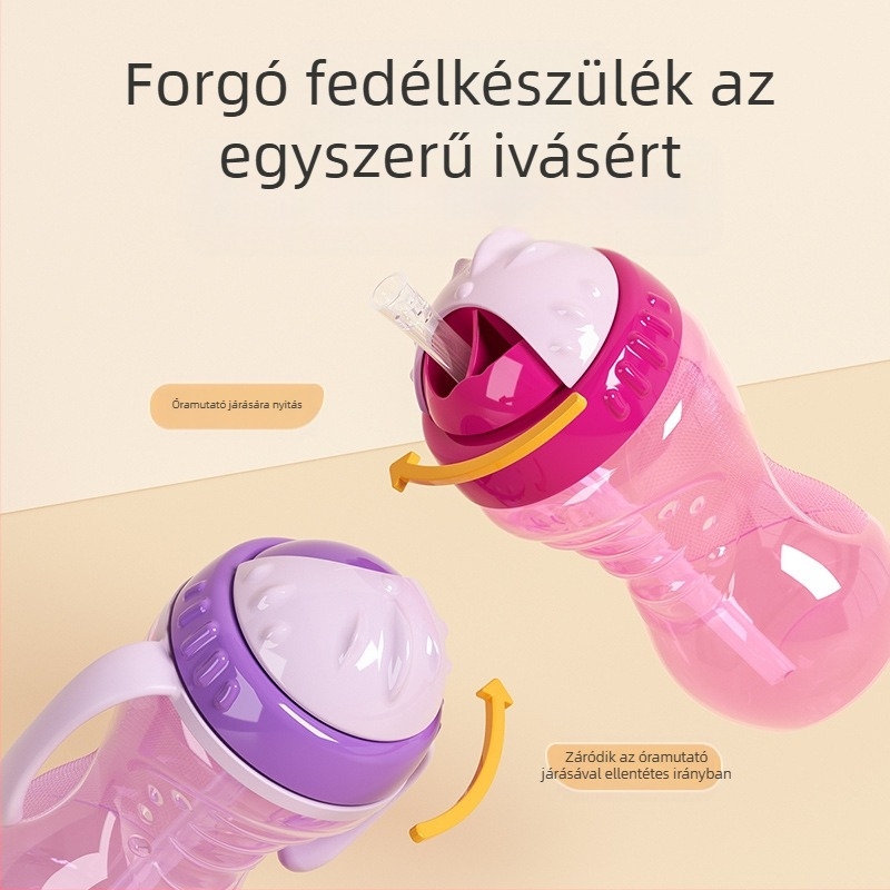 Határokon átnyúló külkereskedelem, forró eladású baba fogantyúval, pp anyagból készült szívópohár, közvetlen ivópohár, ivópohár, cseppálló