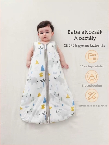 Határokon átnyúló CPC tavaszi és őszi újszülött termékek baba rúgásbiztos paplan tiszta pamut pamut gyermek mellény A osztályú baba hálózsák