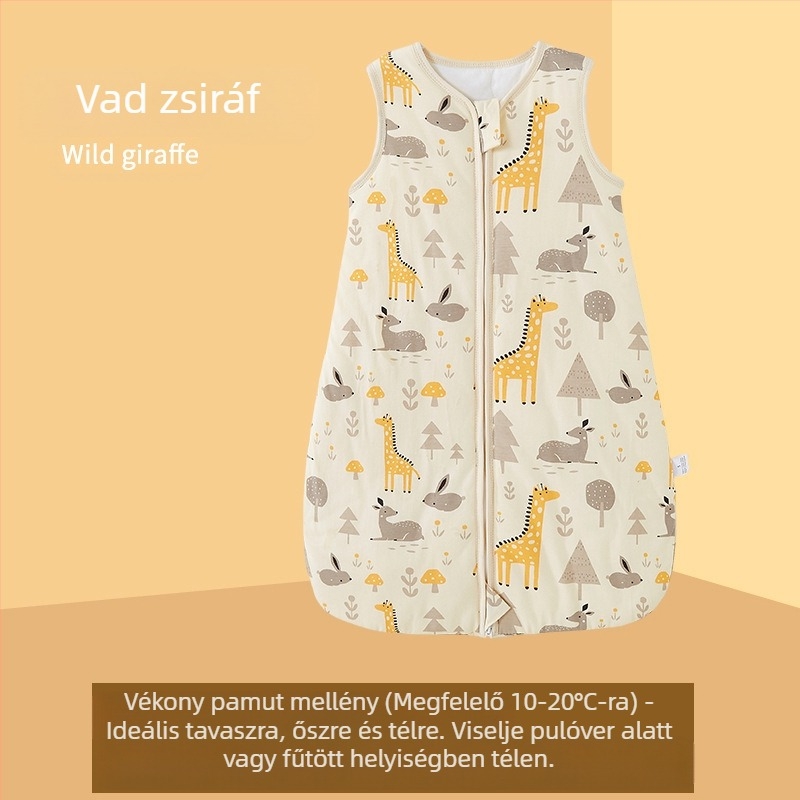 Határokon átnyúló CPC tavaszi és őszi újszülött termékek baba rúgásbiztos paplan tiszta pamut pamut gyermek mellény A osztályú baba hálózsák