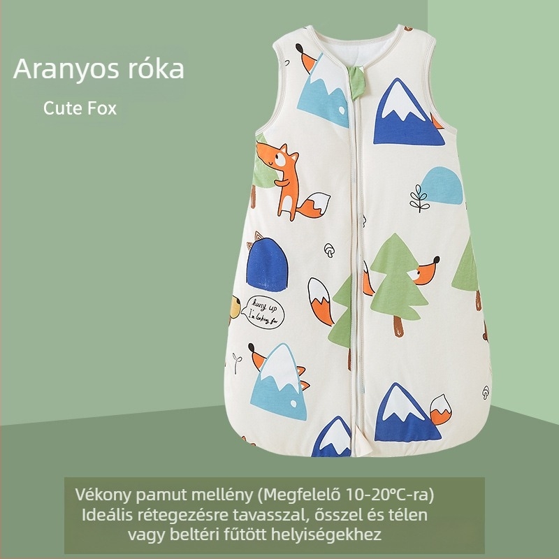 Határokon átnyúló CPC tavaszi és őszi újszülött termékek baba rúgásbiztos paplan tiszta pamut pamut gyermek mellény A osztályú baba hálózsák