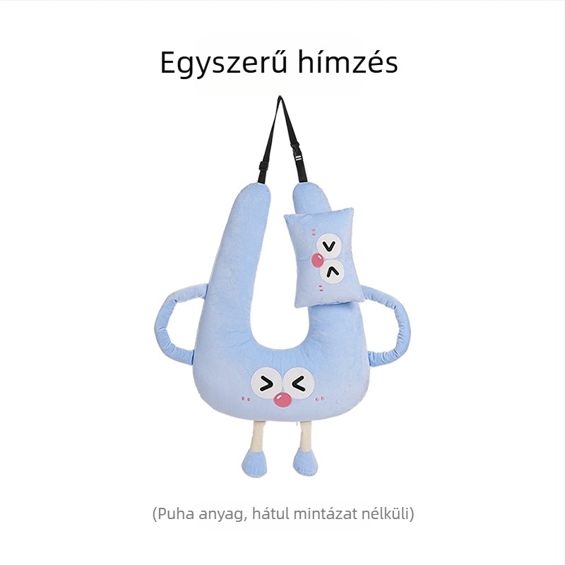 Rajzfilm autó fejtámla kreatív gyermek autó hosszú távú alvás műtárgy nyakpárna párna négy évszak univerzális alvópárna