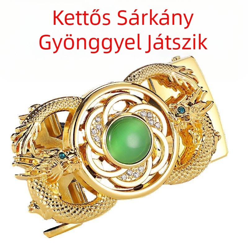 Kiárusítás Alacsony Ár Rozsdamentes Nem Fakuló Öv Férfi Ma Jade Automata Csat Öv Ötvözet Külön Csattal