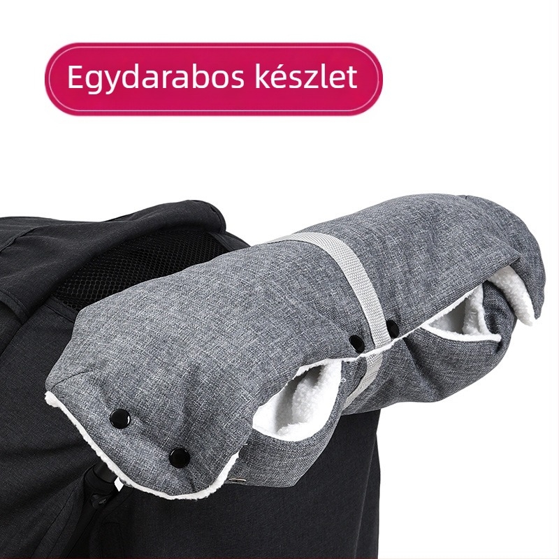 Babakocsi meleg kesztyű téli szélálló hideg plusz bársony vastag gyapjú babakocsi kesztyűk közvetlen gyári szállítás