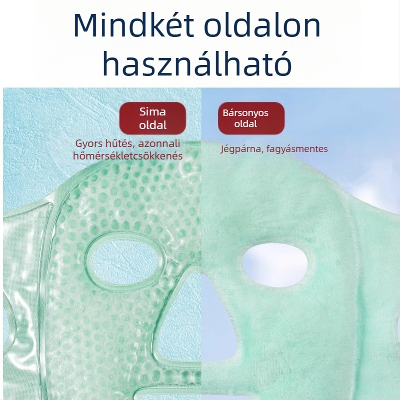 Jeges borogatásmaszk Hideg borogatás Szemmaszk Jégzsákos arcmaszk Műtét utáni felépülés Műtárgy Forró borogatás Teljes arcra való hűsítő pamut arcmaszk